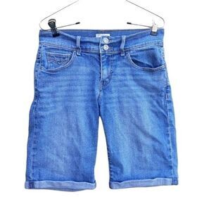 Levi's Shorts Womens 4 515 Bermuda Cuffed‎ Hem Light Wash Long Jeans 5 Pocket
